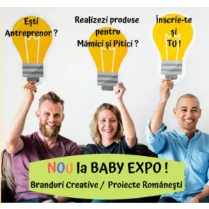 BABY EXPO sustine si promoveaza Brandurile Creative si Proiectele Romanesti !