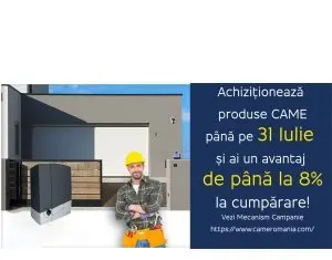 Discount-uri de până la 8% la automatizările Came România