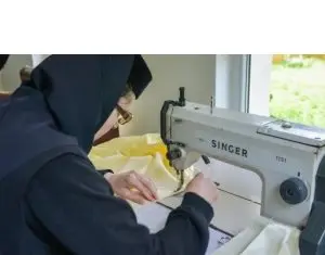 Lenjerii pentru spitale, confectionate de maici