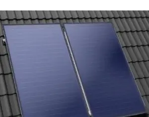 O casă verde cu ajutorul panourilor solare termice