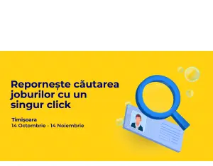 Persoanele interesate de un loc de muncă își pot depune CV-ul până pe 14 noiembrie la Angajatori de TOP Timișoara ONLINE