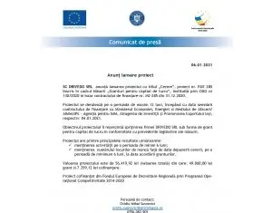 Anunt lansare proiect
