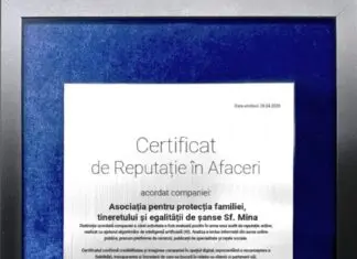 Încă o diplomă de excelență și afaceri europene
